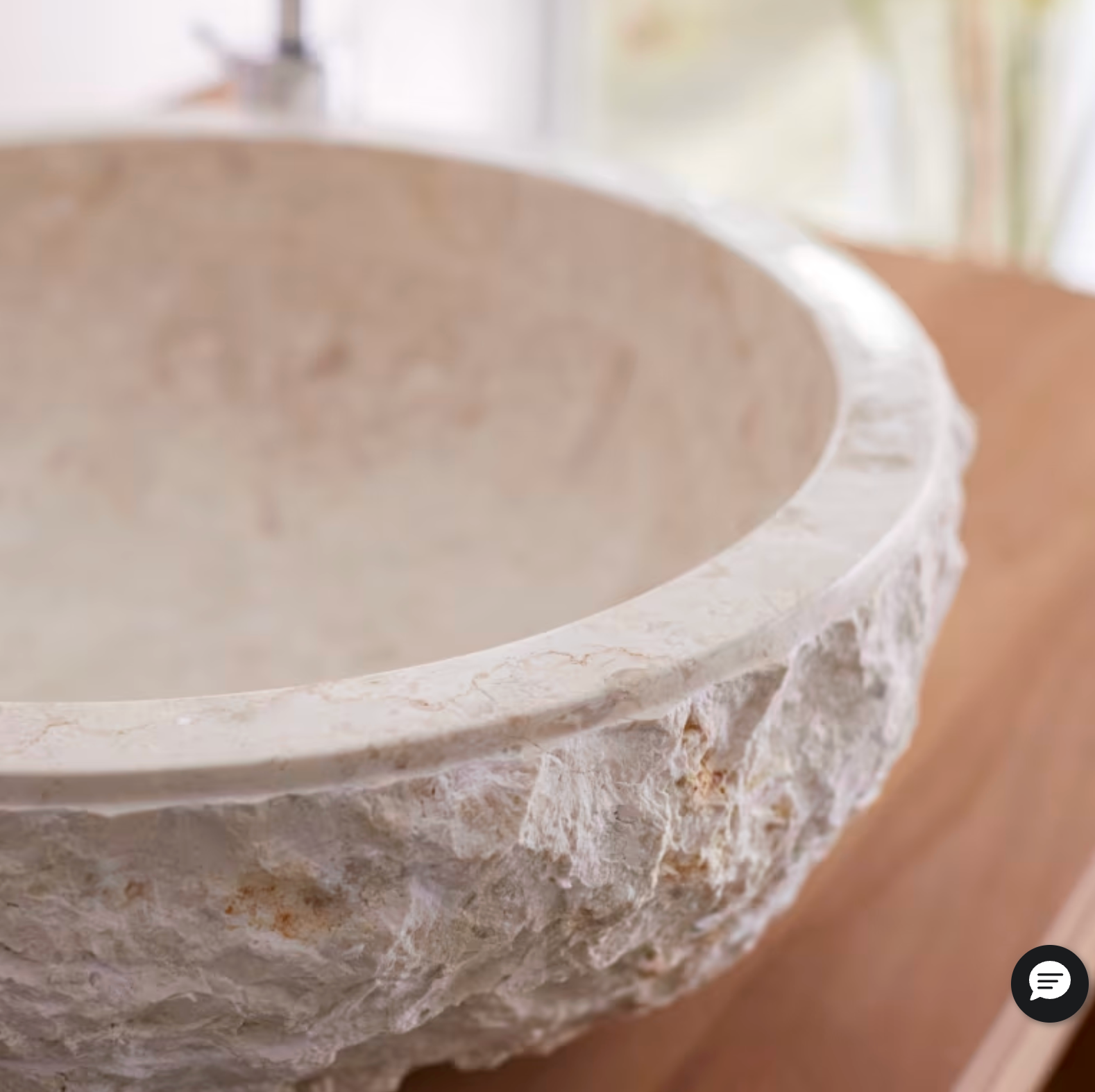 Scrula Vasque ronde en marbre cream
