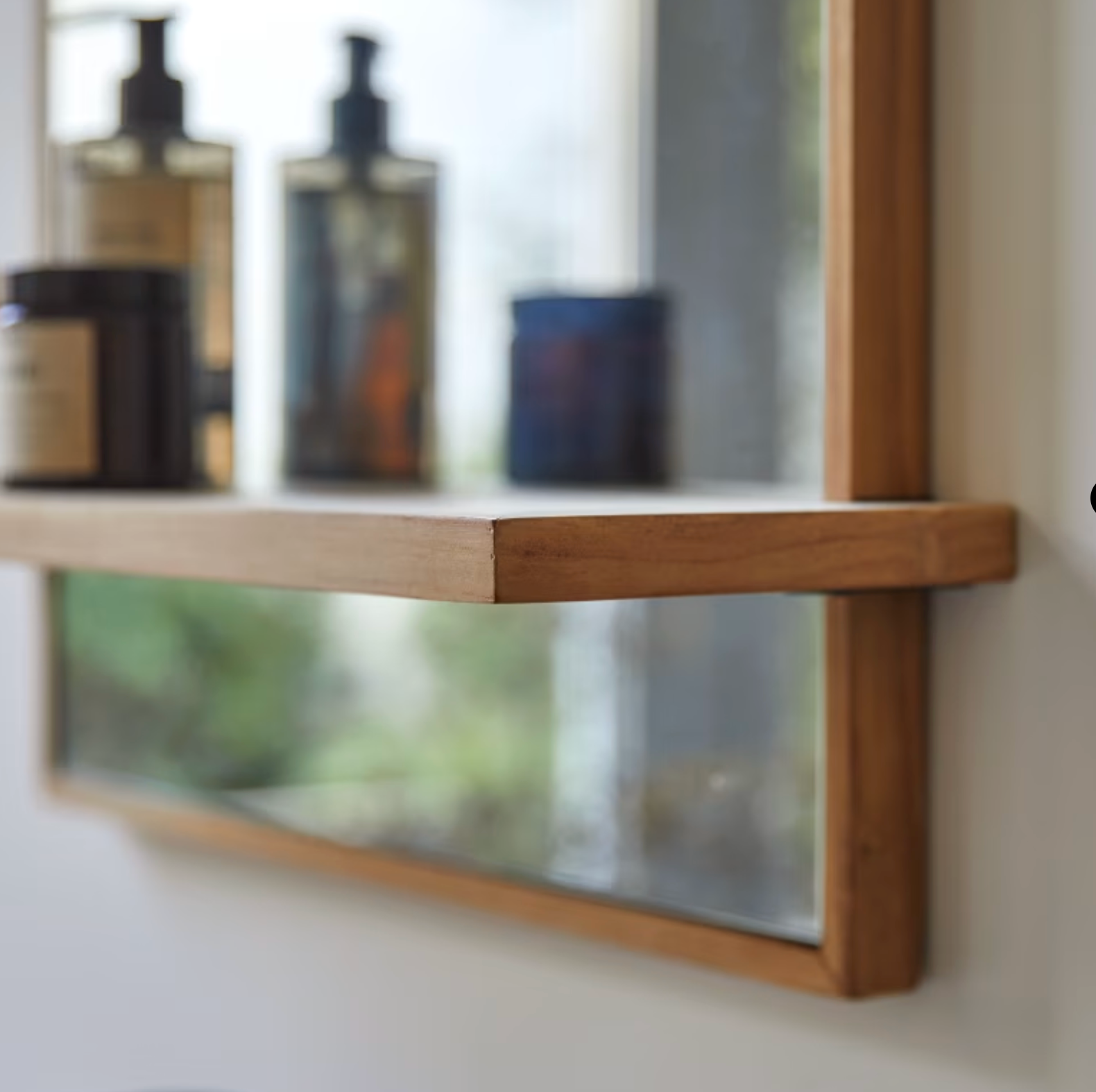 Galyno Miroir en teck 75x45 cm