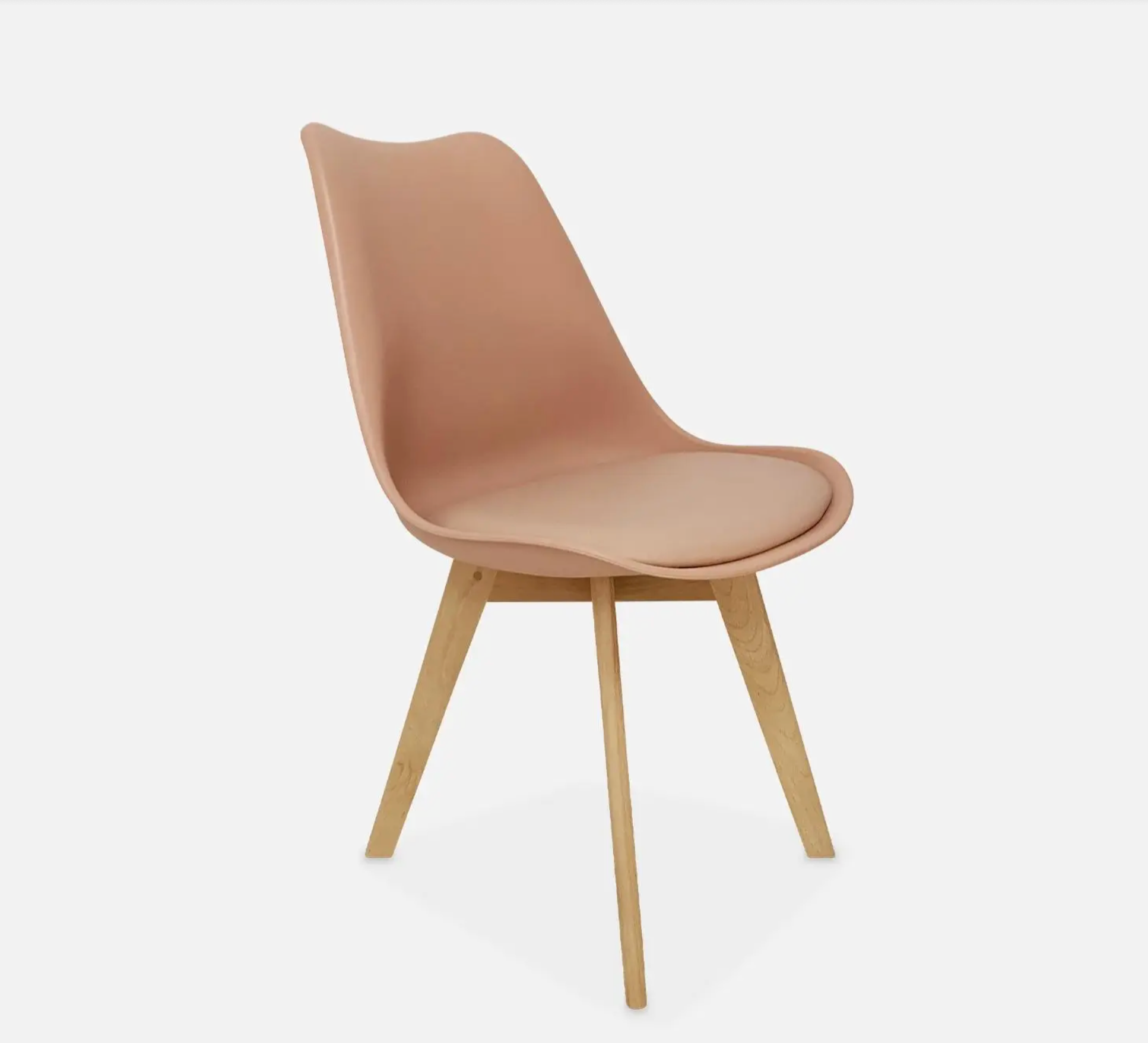 Chaise scandinave bois de hêtre (lot de 4)