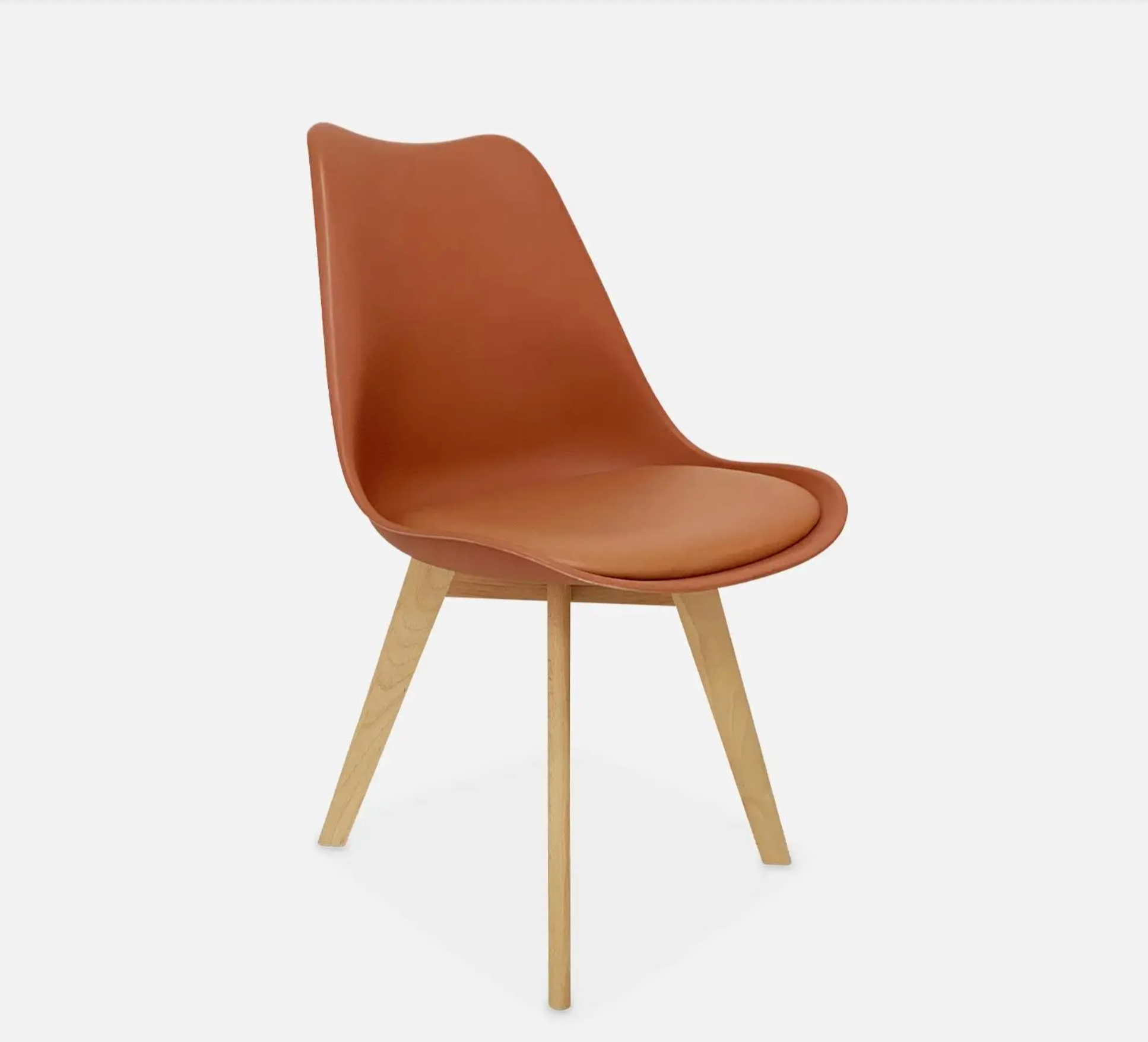 Chaise scandinave bois de hêtre (lot de 4)