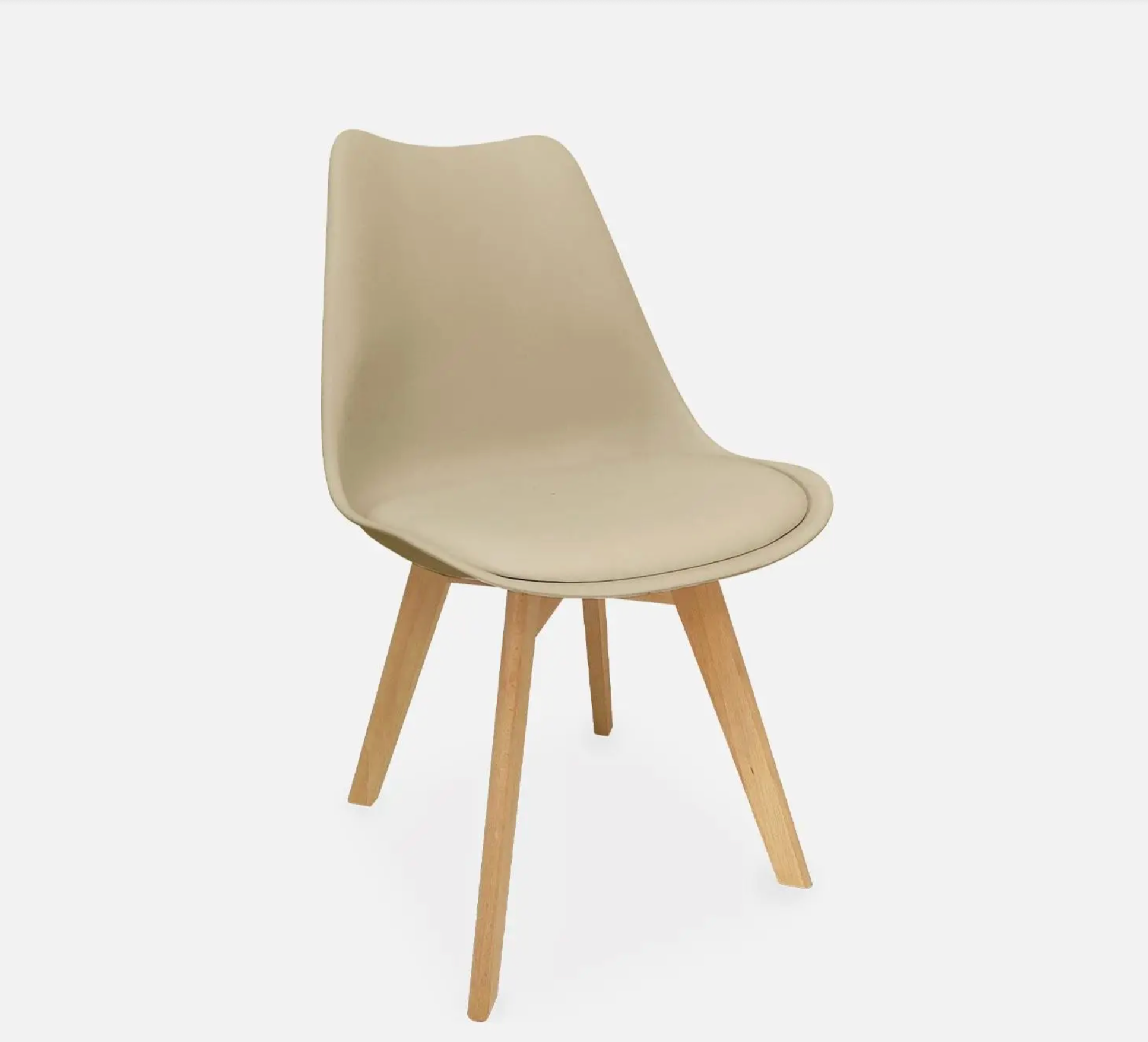 Chaise scandinave bois de hêtre (lot de 4)