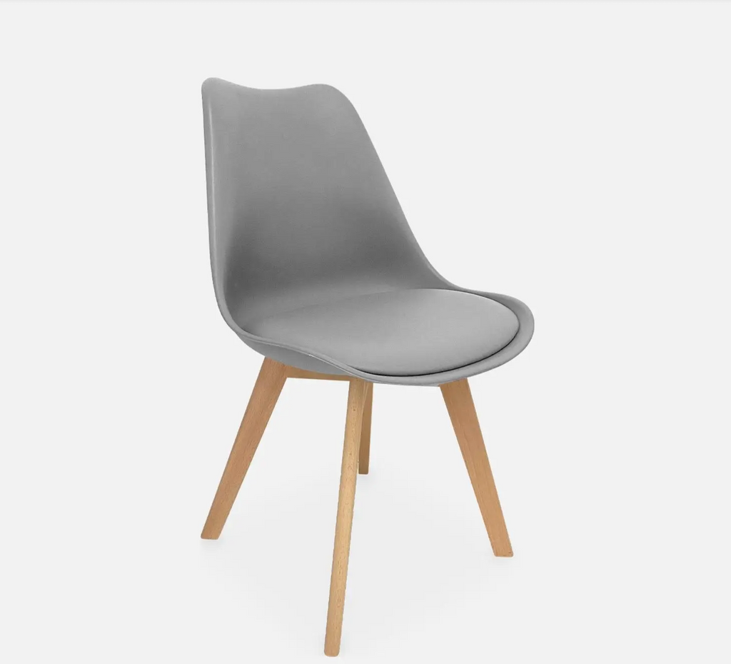 Chaise scandinave bois de hêtre (lot de 4)
