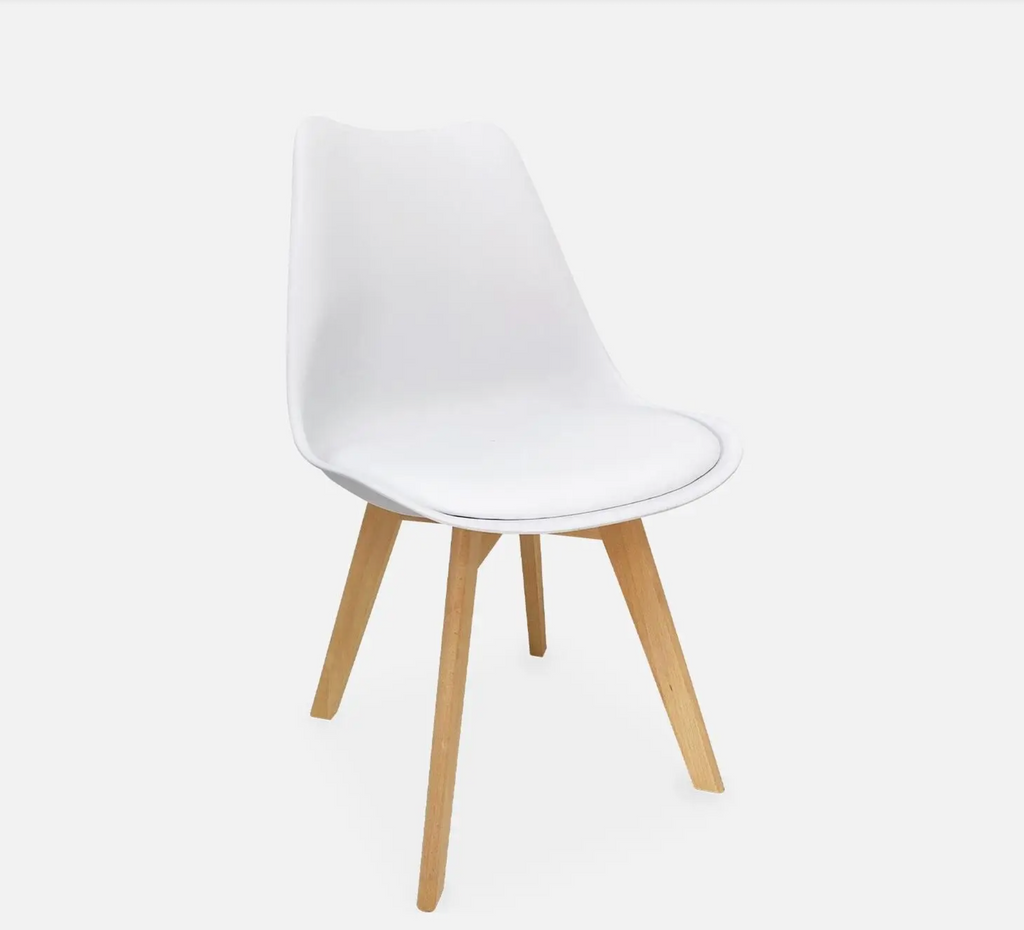 Chaise scandinave bois de hêtre (lot de 4)