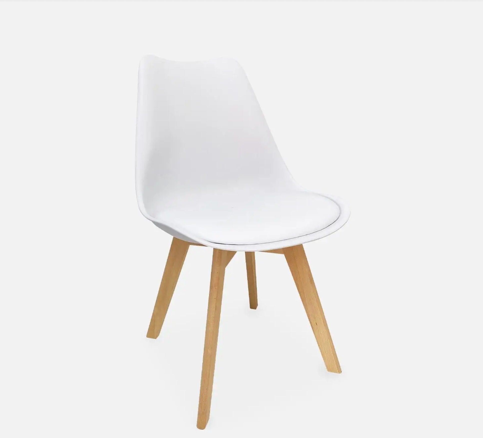 Chaise scandinave bois de hêtre (lot de 4)