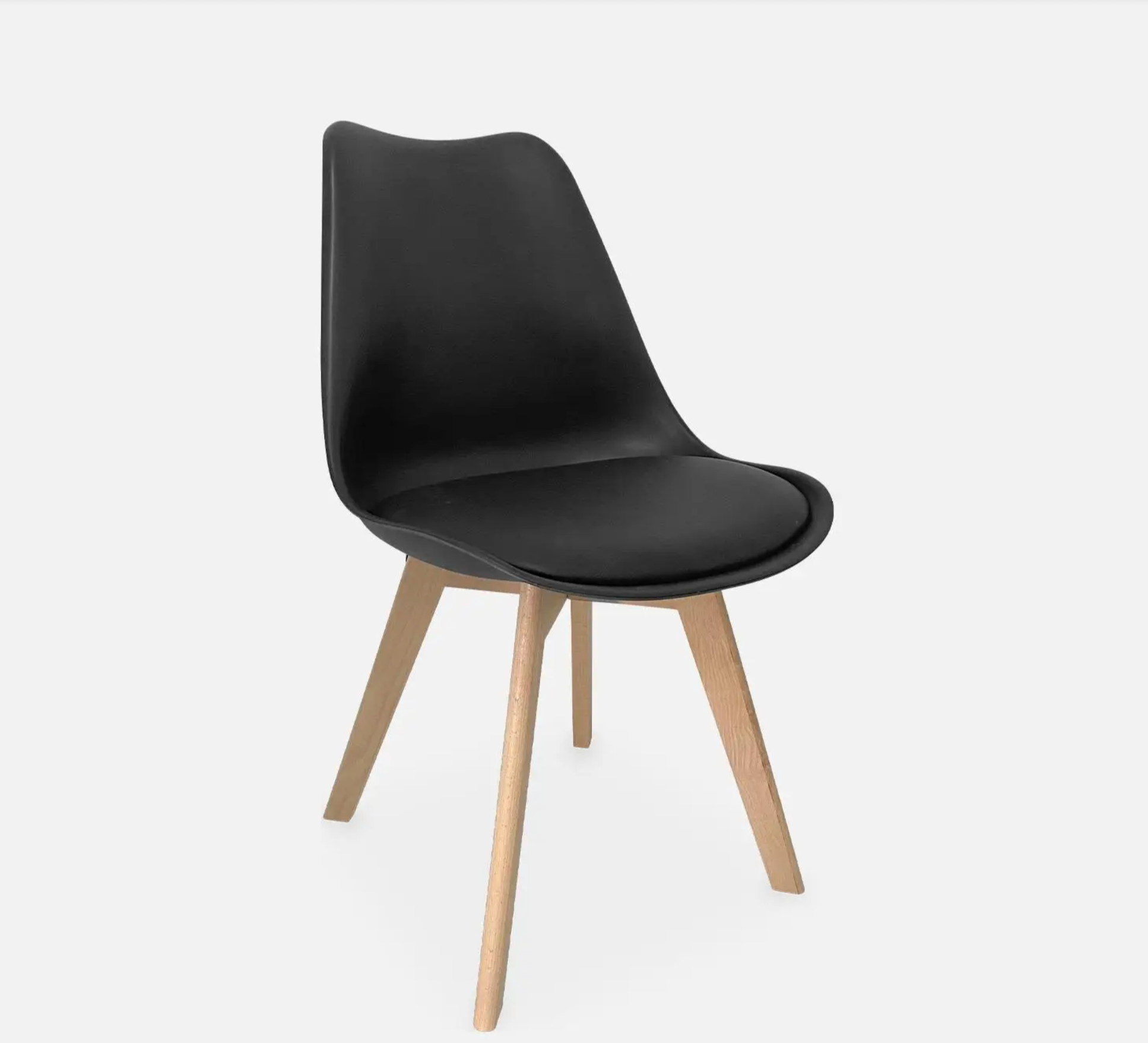 Chaise scandinave bois de hêtre (lot de 4)