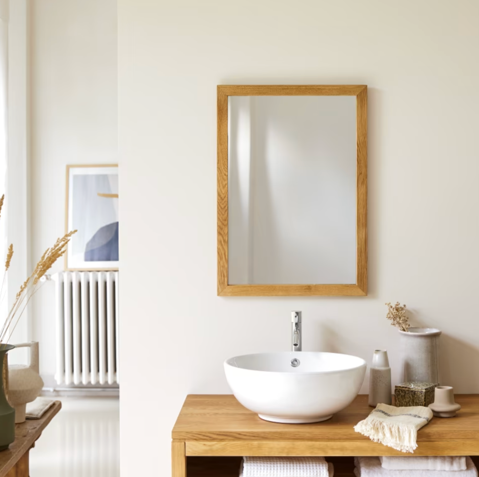Serena Miroir en chêne 70x50 cm