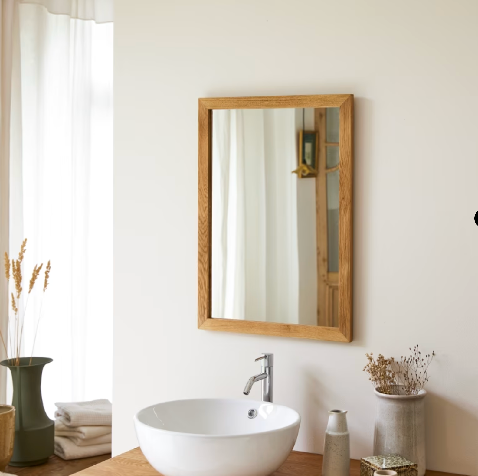 Serena Miroir en chêne 70x50 cm